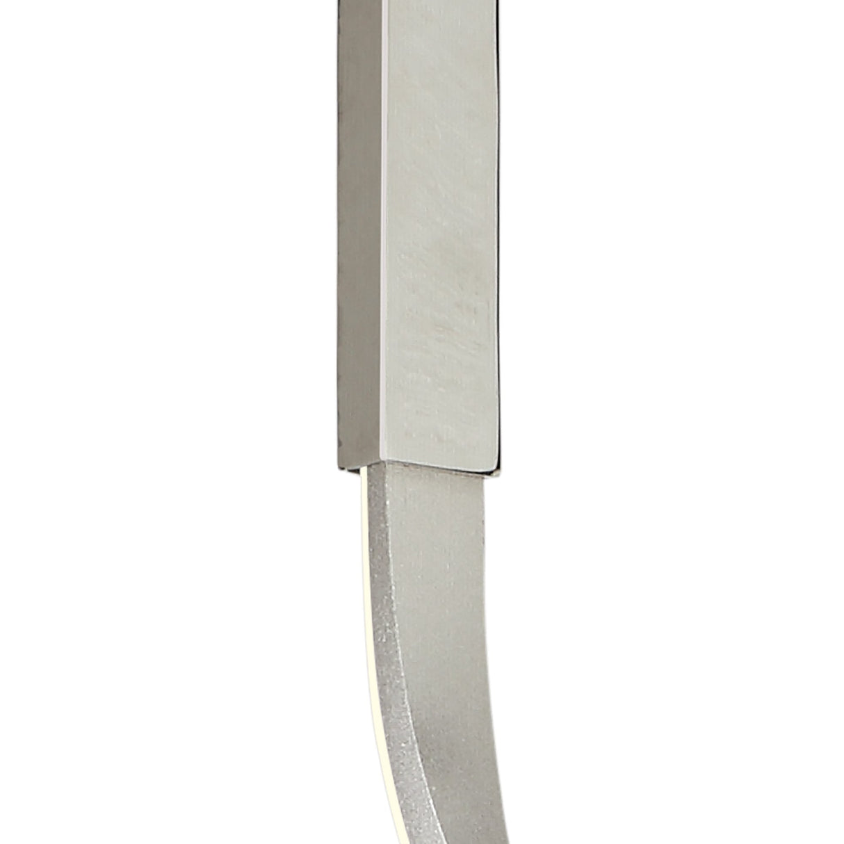 Sleek Nur Semi Ceiling Light: 30W LED, Dimmable, Silver & Chrome Finish, 3000K Warm White