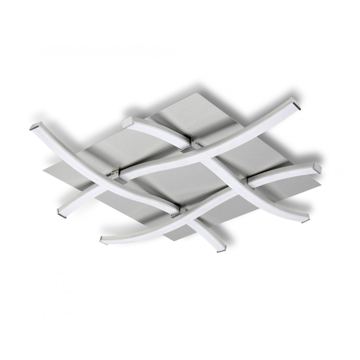 Nur Ceiling Light - 34W LED, 3000K Warm White, Dimmable, Silver/Chrome, 3-Year Warranty