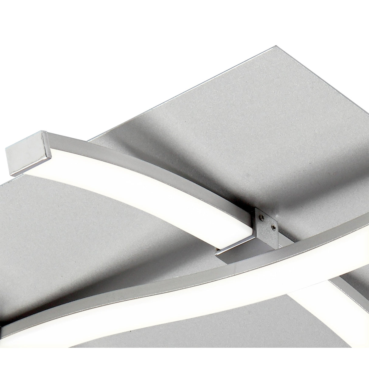 Nur Ceiling Light - 34W LED, 3000K Warm White, Dimmable, Silver/Chrome, 3-Year Warranty