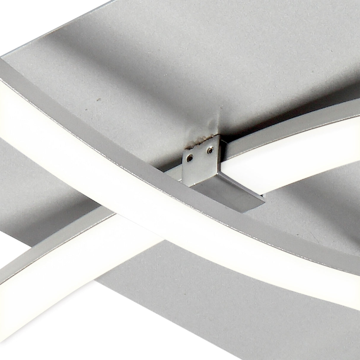 Nur Ceiling Light - 34W LED, 3000K Warm White, Dimmable, Silver/Chrome, 3-Year Warranty
