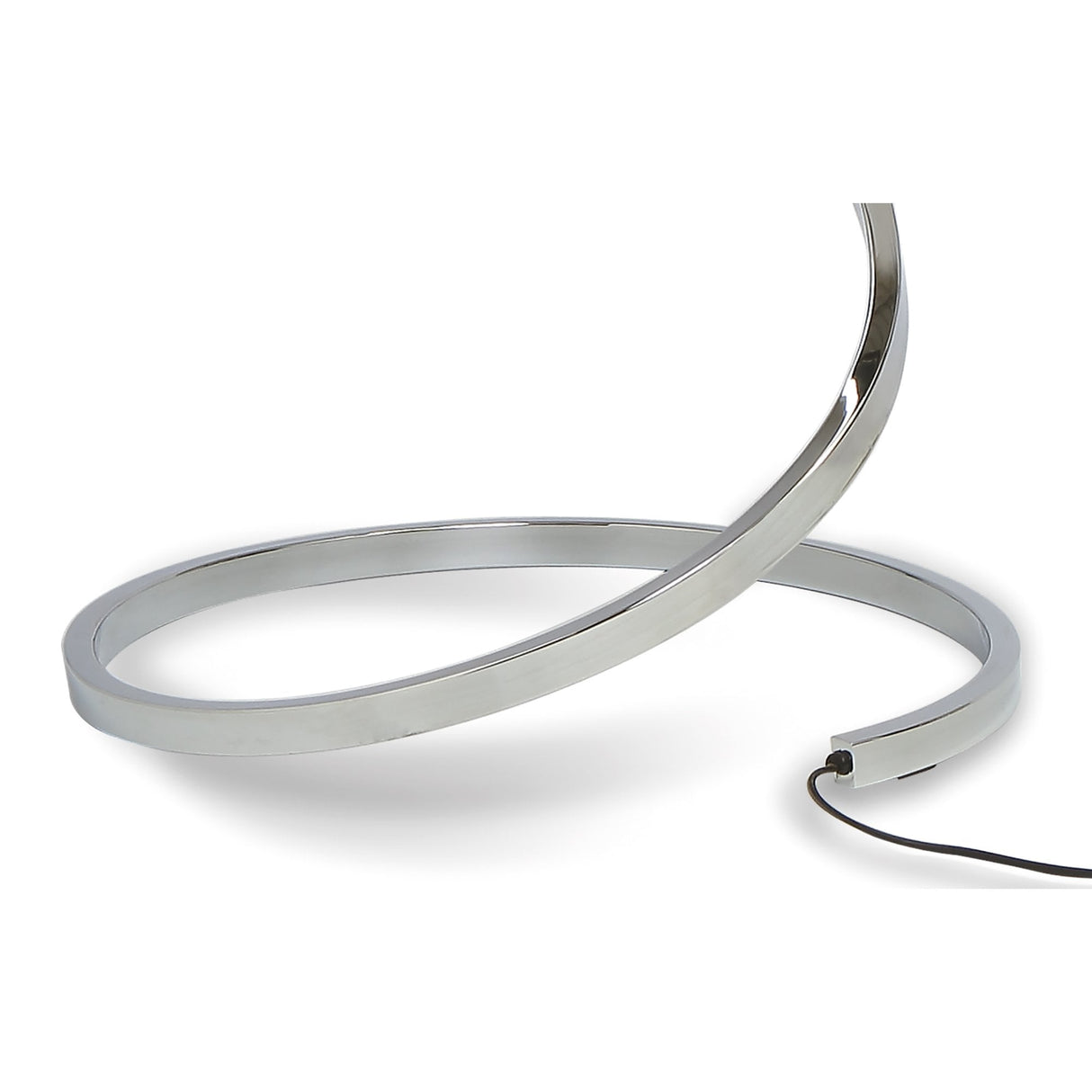 Nur XL LED Floor Lamp - 22W, 3000K Warm White, Dimmable, Polished Chrome Finish with Frosted Acrylic