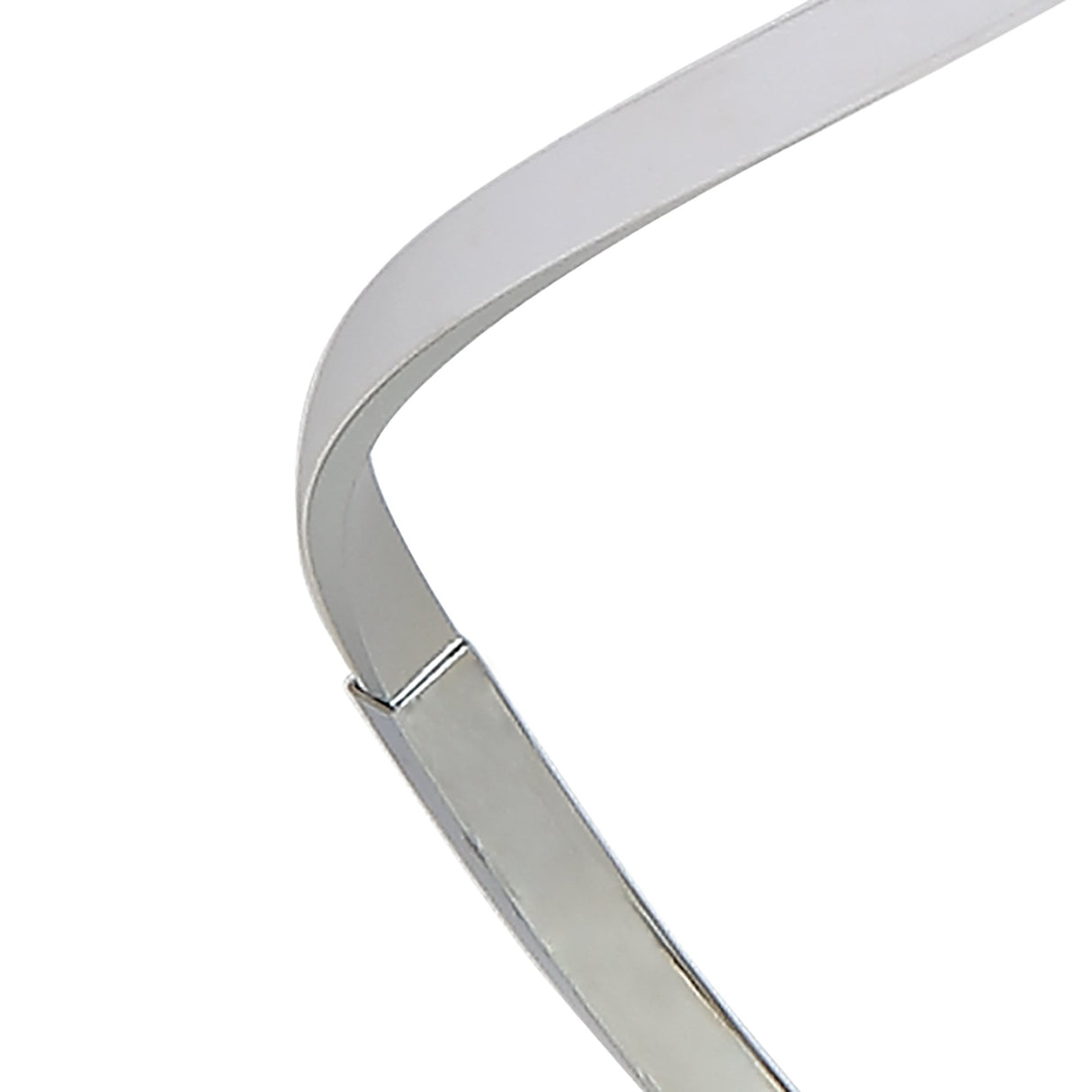 Nur XL LED Floor Lamp - 22W, 3000K Warm White, Dimmable, Polished Chrome Finish with Frosted Acrylic