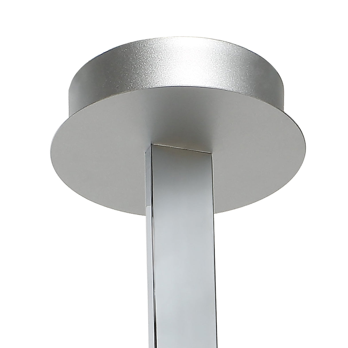 Nur XL Semi-Flush LED Ceiling Light 3000K, 3900lm, Silver with Frosted Acrylic and Polished Chrome Finish, 3-Year Warranty