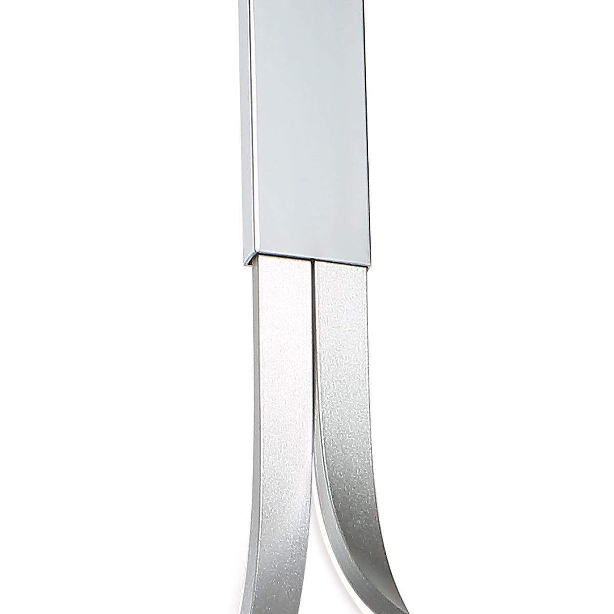 Nur XL Semi-Flush LED Ceiling Light 3000K, 3900lm, Silver with Frosted Acrylic and Polished Chrome Finish, 3-Year Warranty