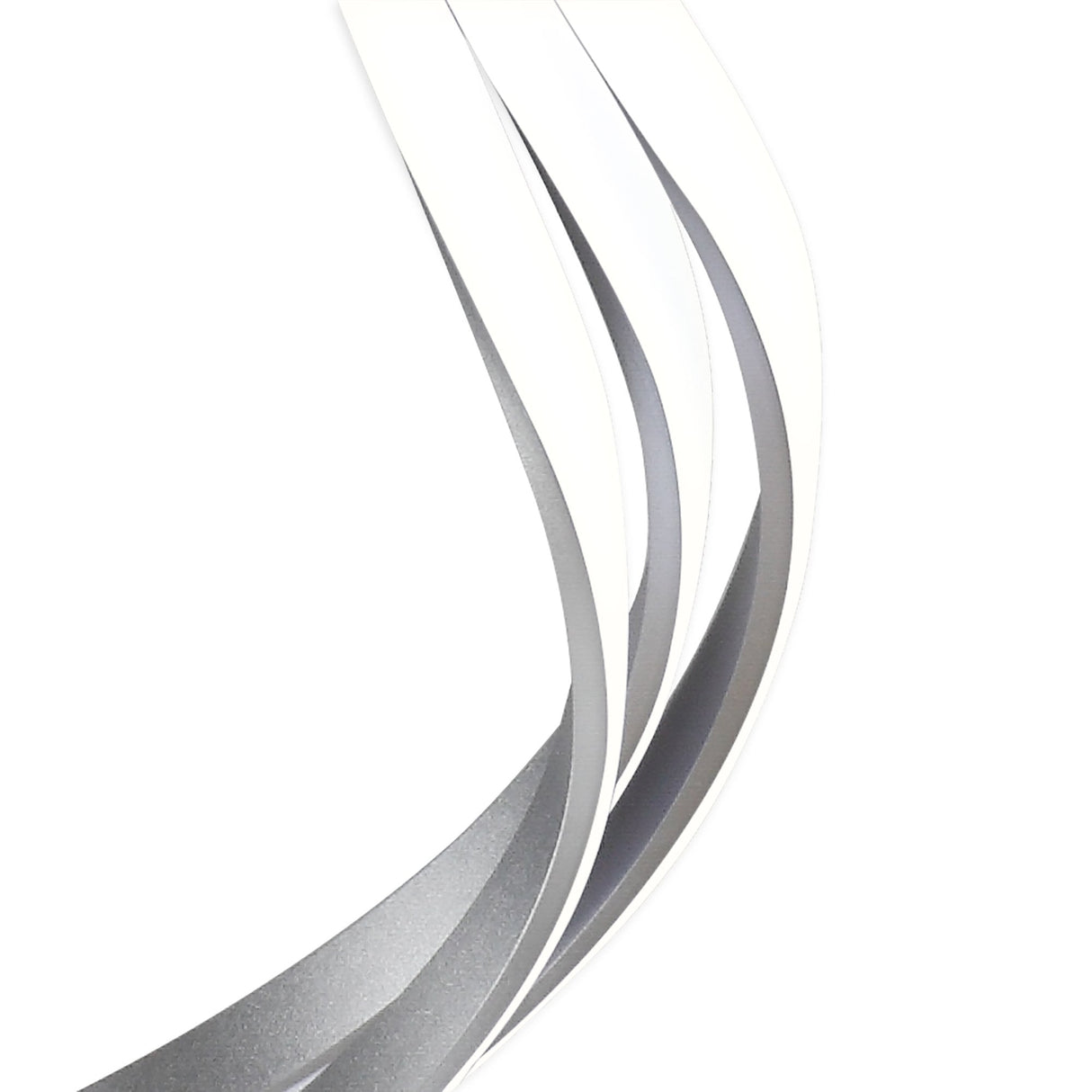 Nur XL Semi Ceiling Light: 80W LED, 6200lm, Sleek Silver & Frosted Chrome Design, 3-Year Warranty