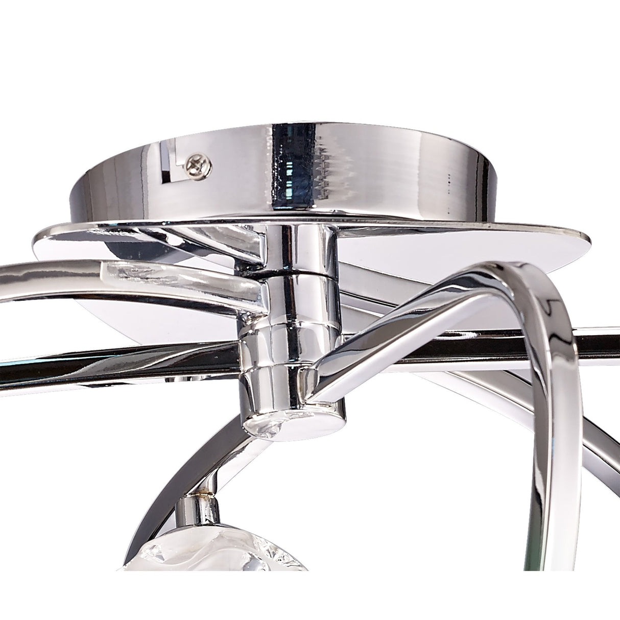 Radiant Elegance 5-Light Ceiling Fixture, Polished Chrome