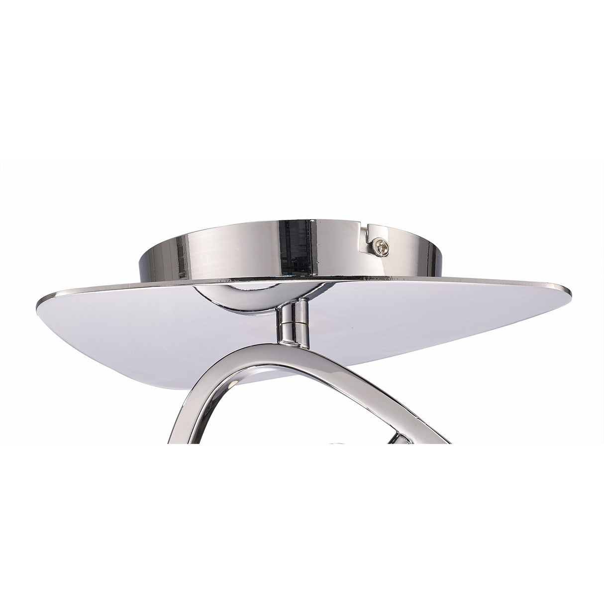 Elegant Triangular Twin Light Fixture in Polished Chrome