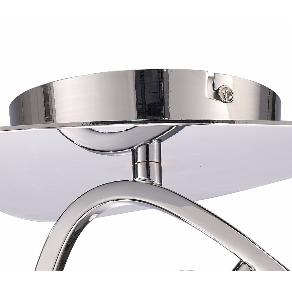 Elegant Triangular Twin Light Fixture in Polished Chrome