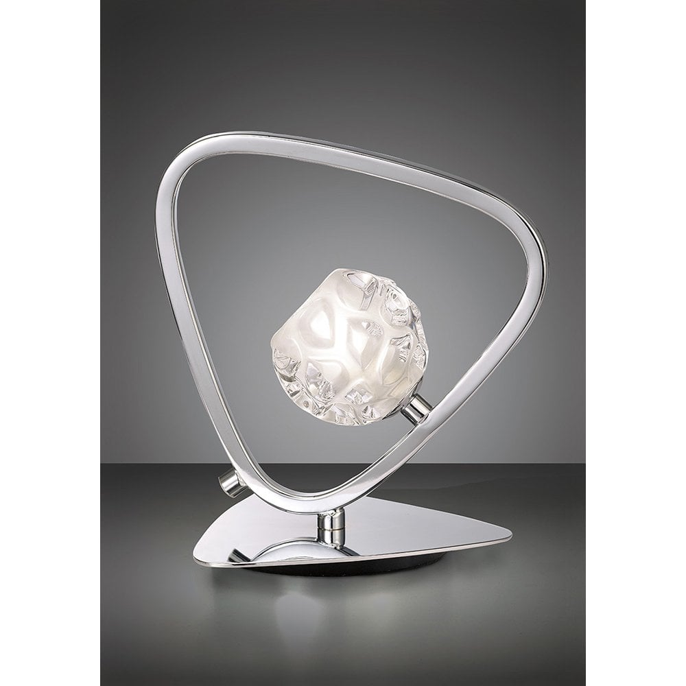 Sleek Lux Table Lamp with Single G9 Light in Polished Chrome Finish