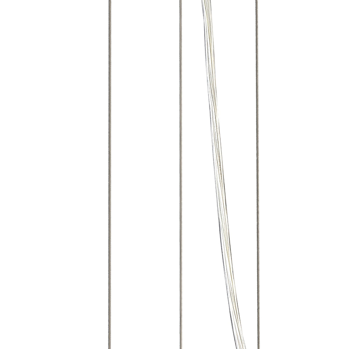 Nordica 31CM Pendant Light, Polished Chrome & White Acrylic