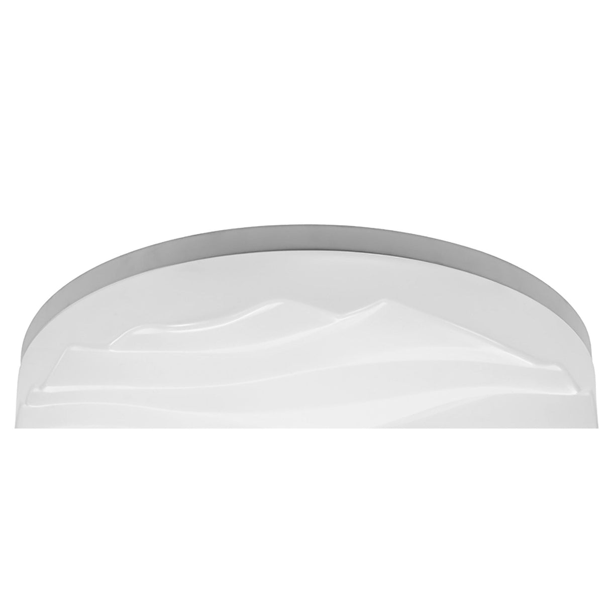 Arena LED Ceiling/Wall Light - Medium Round 36W, Wave Design, Matt White