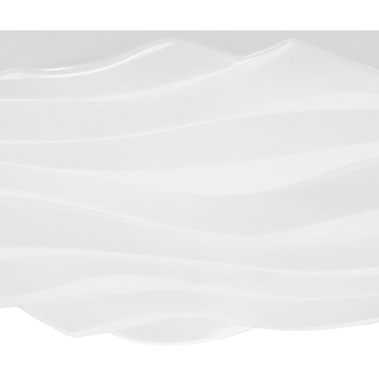 Arena LED Ceiling/Wall Light - Medium Round 36W, Wave Design, Matt White