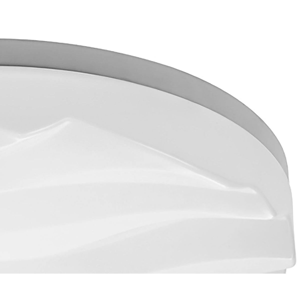 Arena LED Ceiling/Wall Light - Medium Round 36W, Wave Design, Matt White