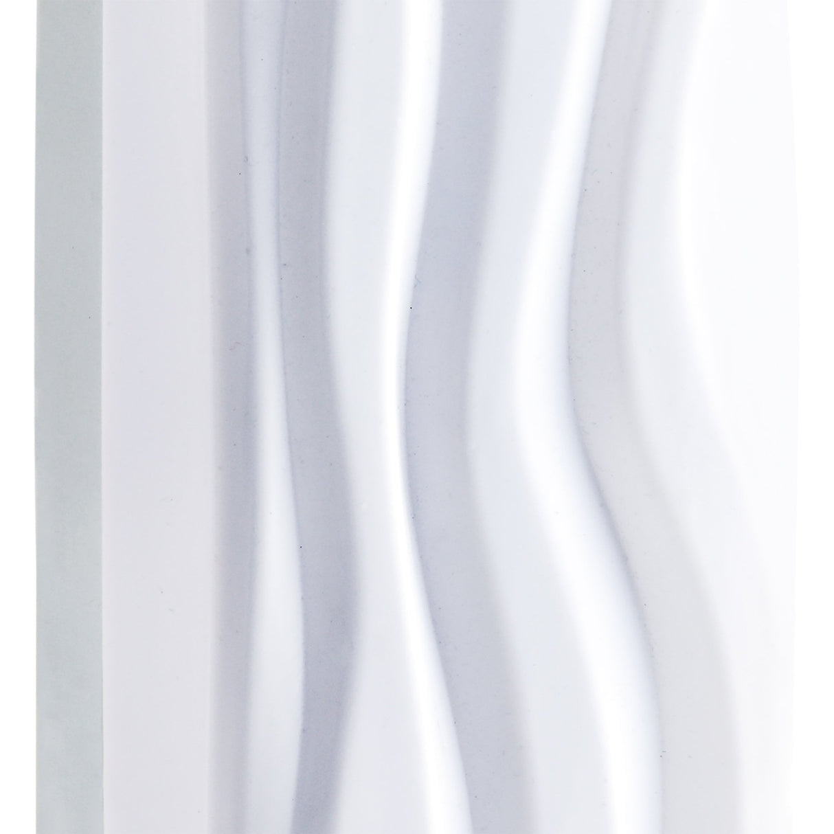 Arena Wall Lamp: Sculpted Waves, 12W LED, Warm White, Polished Chrome, 3-Year Warranty