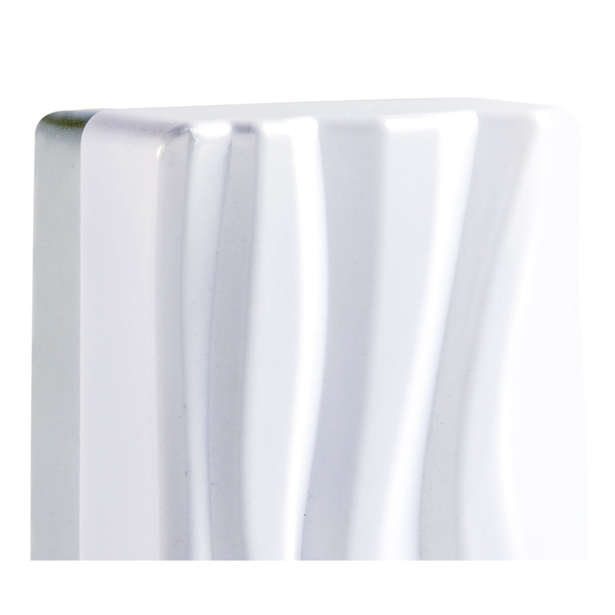 Arena Wall Lamp: Sculpted Waves, 12W LED, Warm White, Polished Chrome, 3-Year Warranty