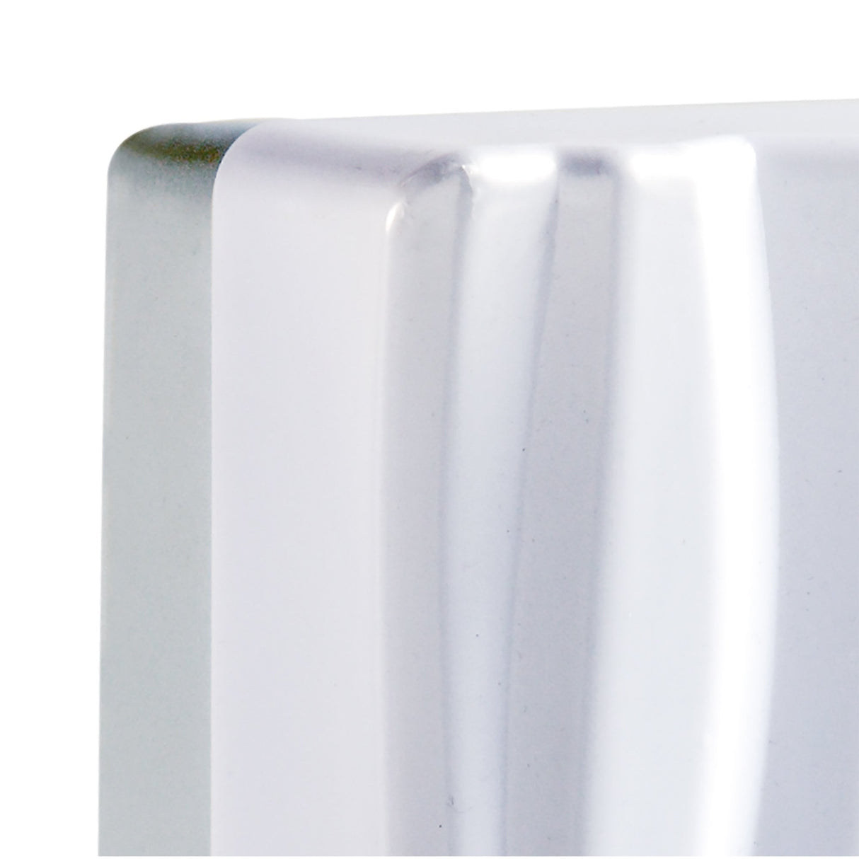 Arena Wall Lamp: Sculpted Waves, 12W LED, Warm White, Polished Chrome, 3-Year Warranty