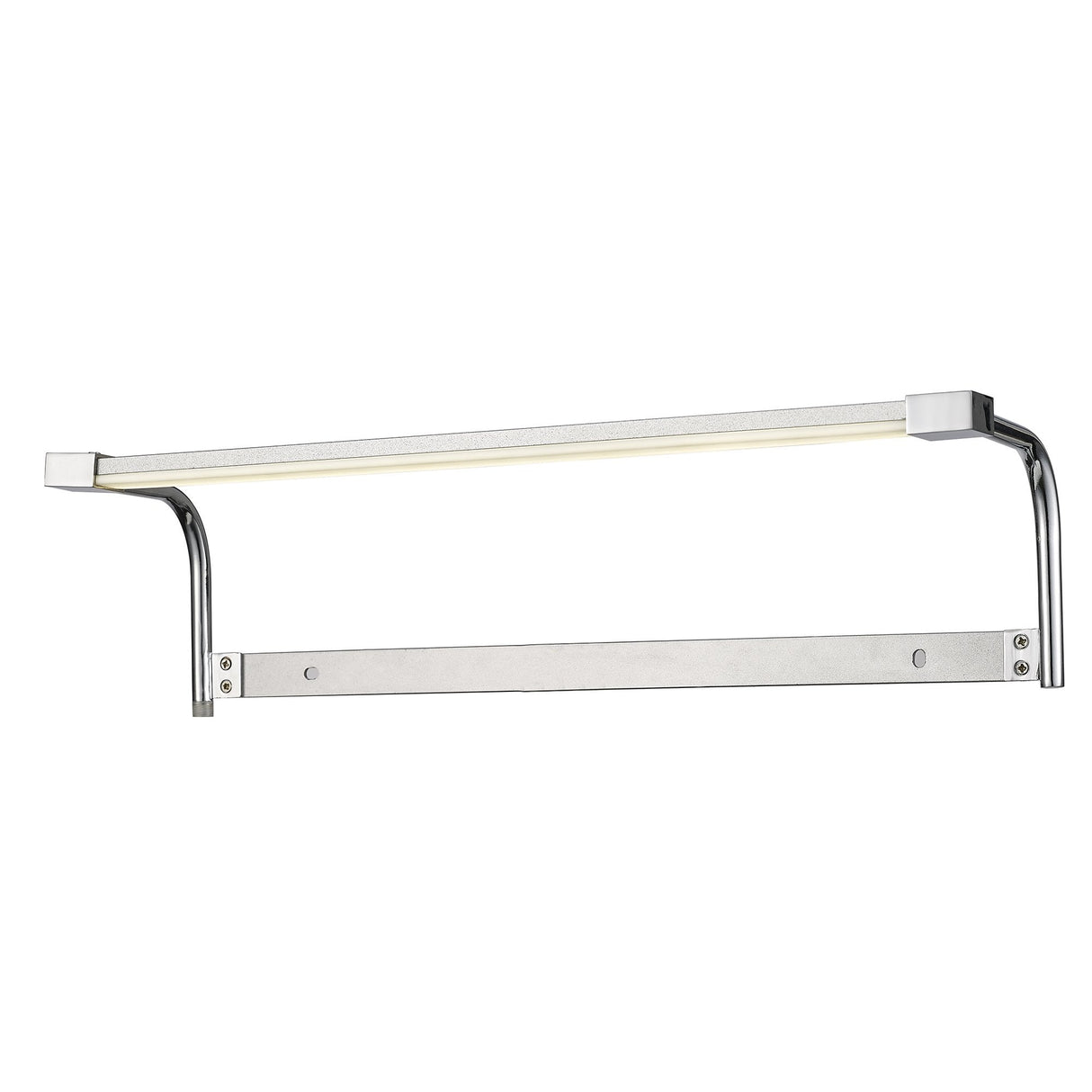 Sisley 6W LED Chrome Wall Lamp with IP44 Rating, 4000K Natural White Light, Silver/Frosted Acrylic Finish, 3-Year Warranty