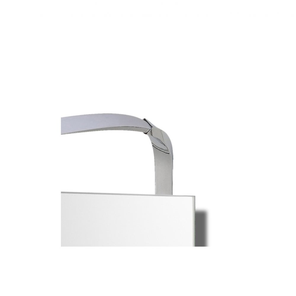 Sisley Sleek Wave LED Wall Light, 12W, 4000K, Silver/Chrome Finish, IP44, 3-Year Warranty