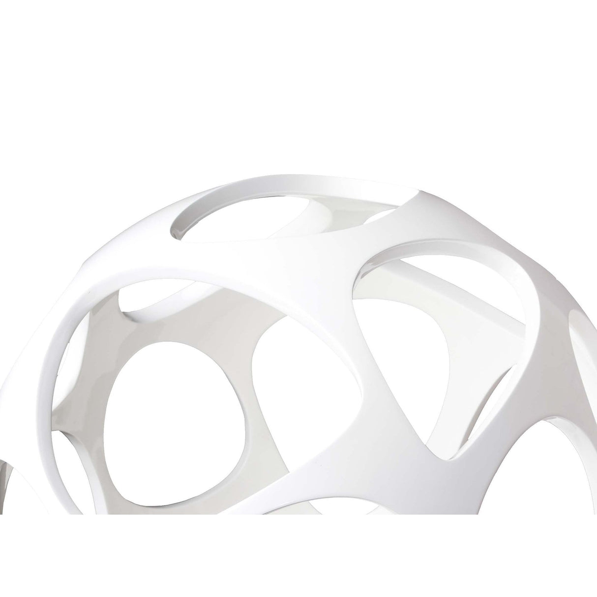 Organica White Coral-Inspired Table Lamp, 9-Light Gloss Finish with Polished Chrome