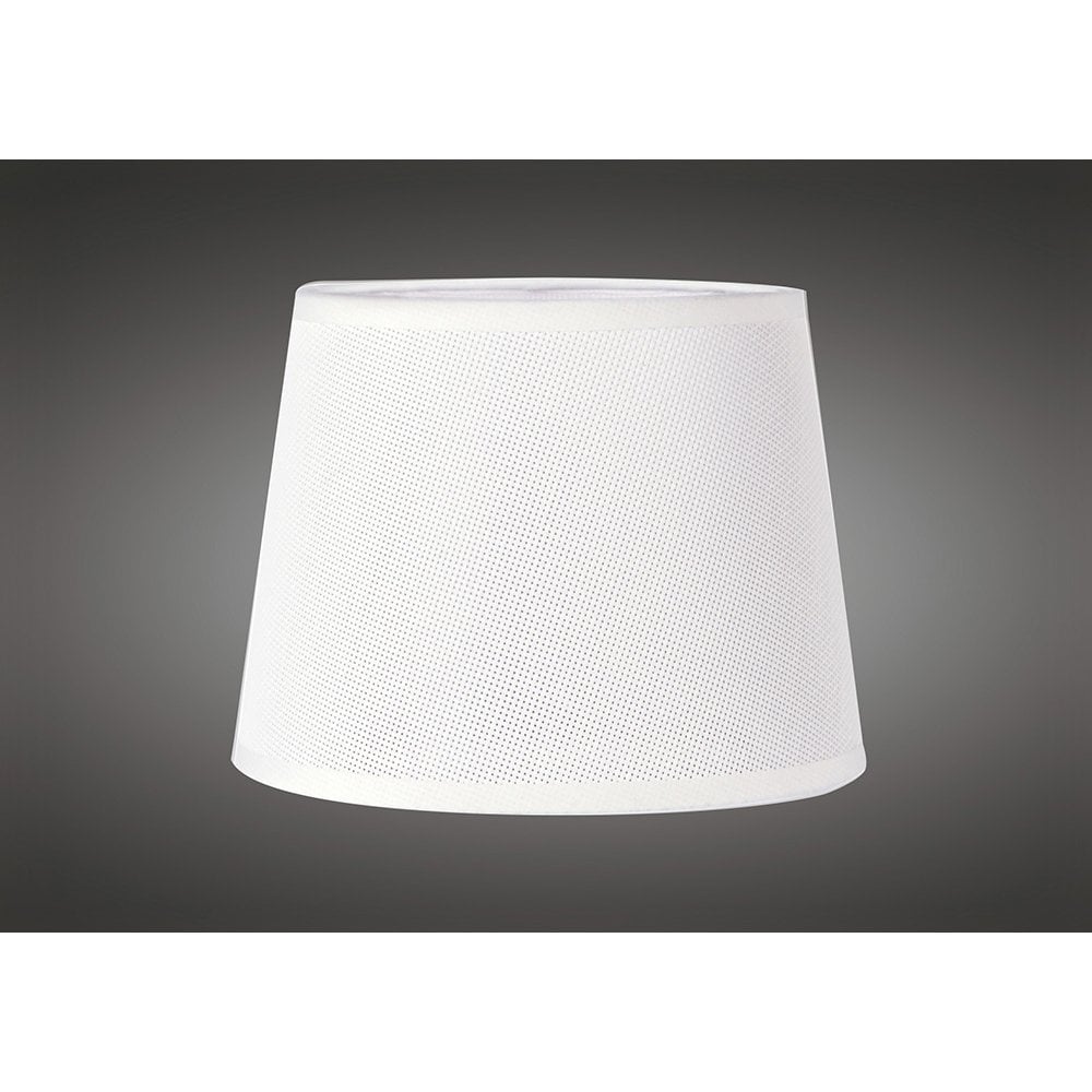 Habana White Round Lamp Shade 200 x 152mm for Wall Mounting