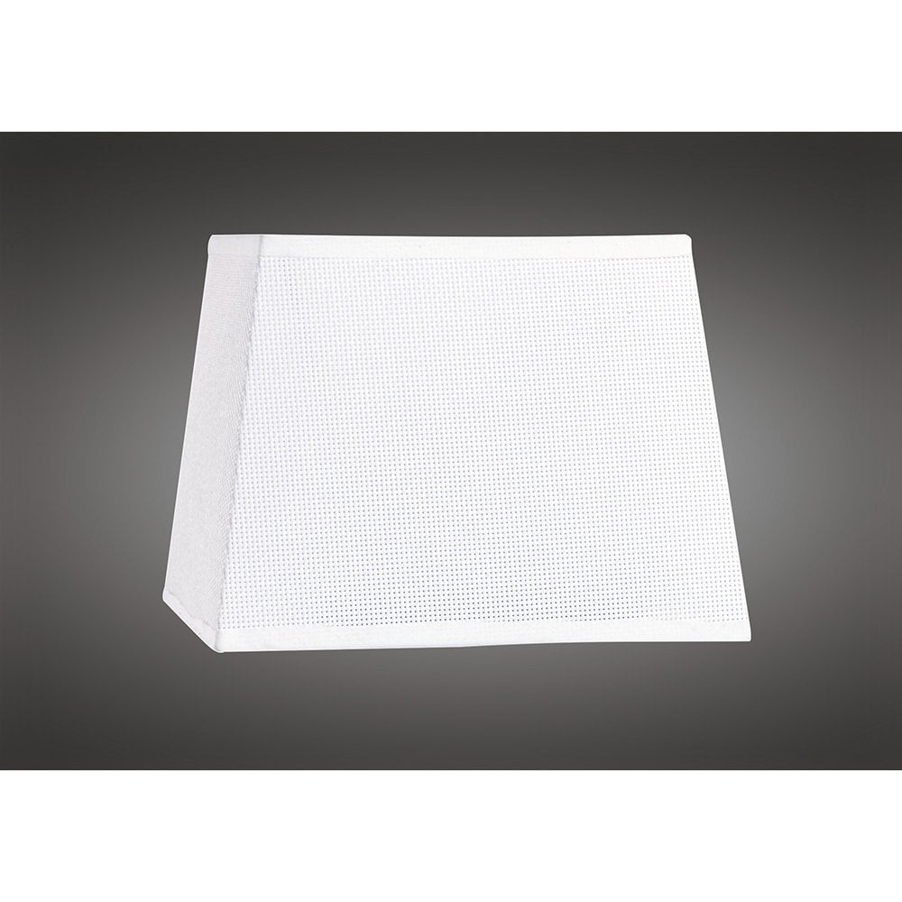 Habana White Square Shade for Wall Lamps - 160/200 x 152mm Design by Santolaria & Llusca