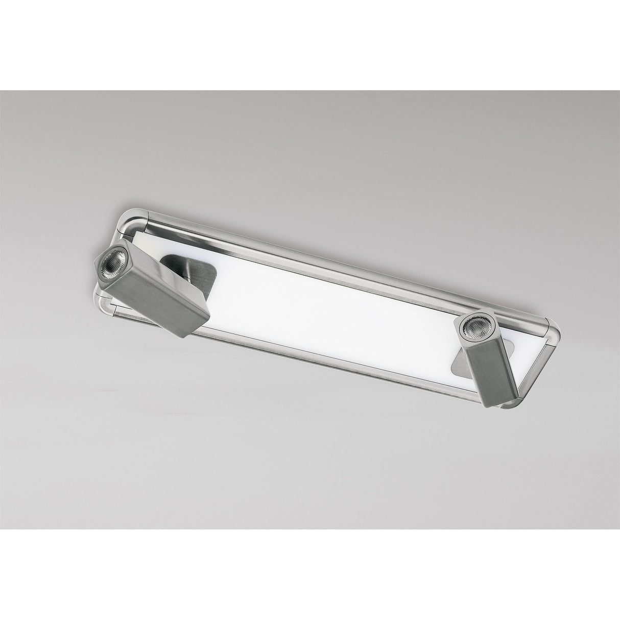 Ibiza 2-Head Ceiling/Wall Light with 20W LED Backlit, Satin Nickel Finish, 4000K, 1500lm, 3-Year Warranty