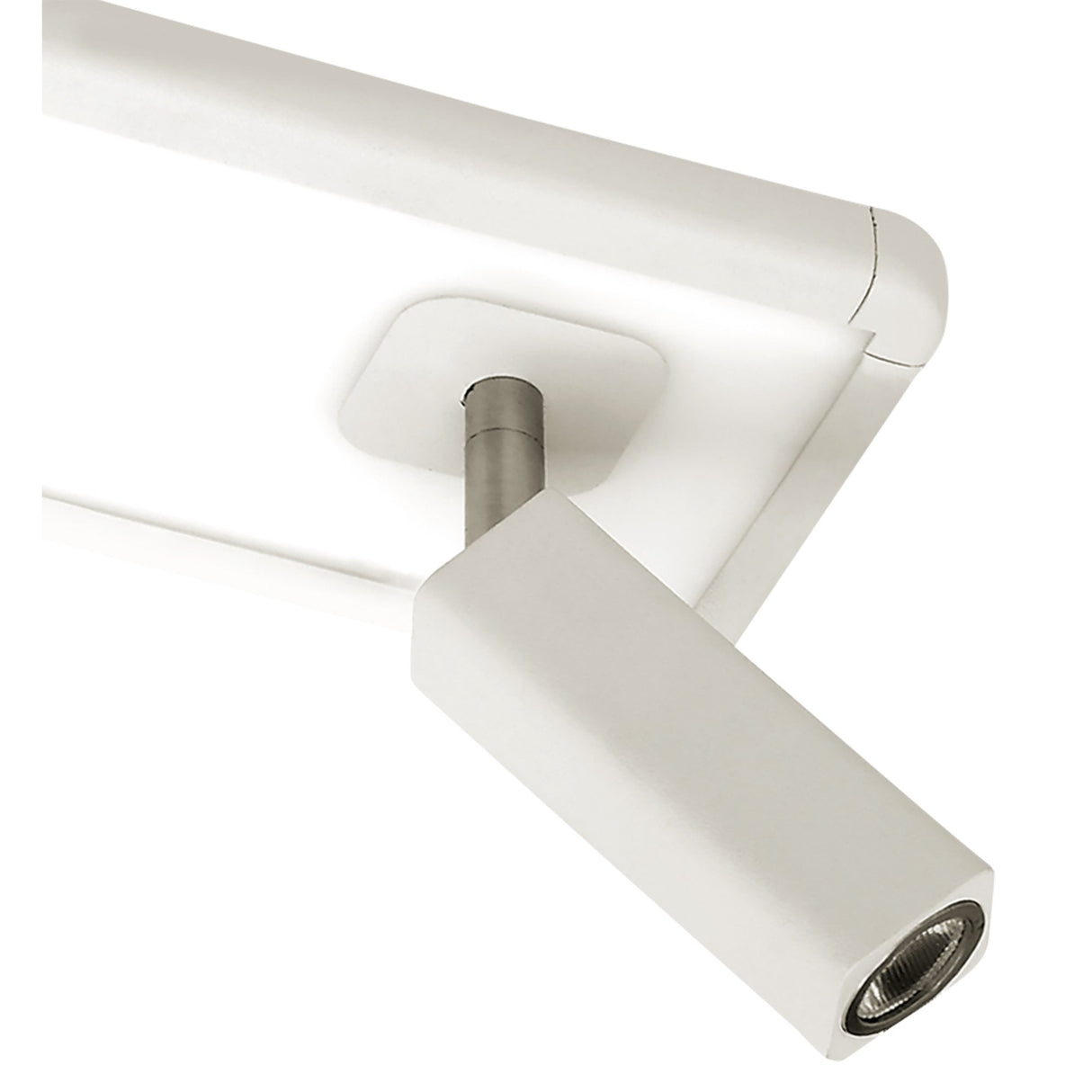 Ibiza Dual Head Ceiling/Wall Light with Backlit LED, Sleek Modern Design in White, 1500lm, 4000K