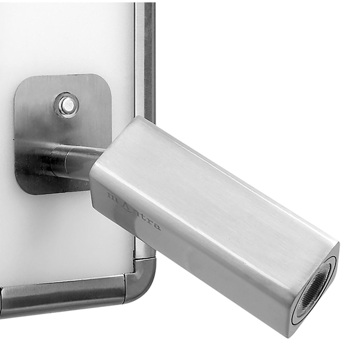 Ibiza Single Head Wall Lamp with Backlit LED in Satin Nickel, 4000K Natural White, 10W, 3-Year Warranty