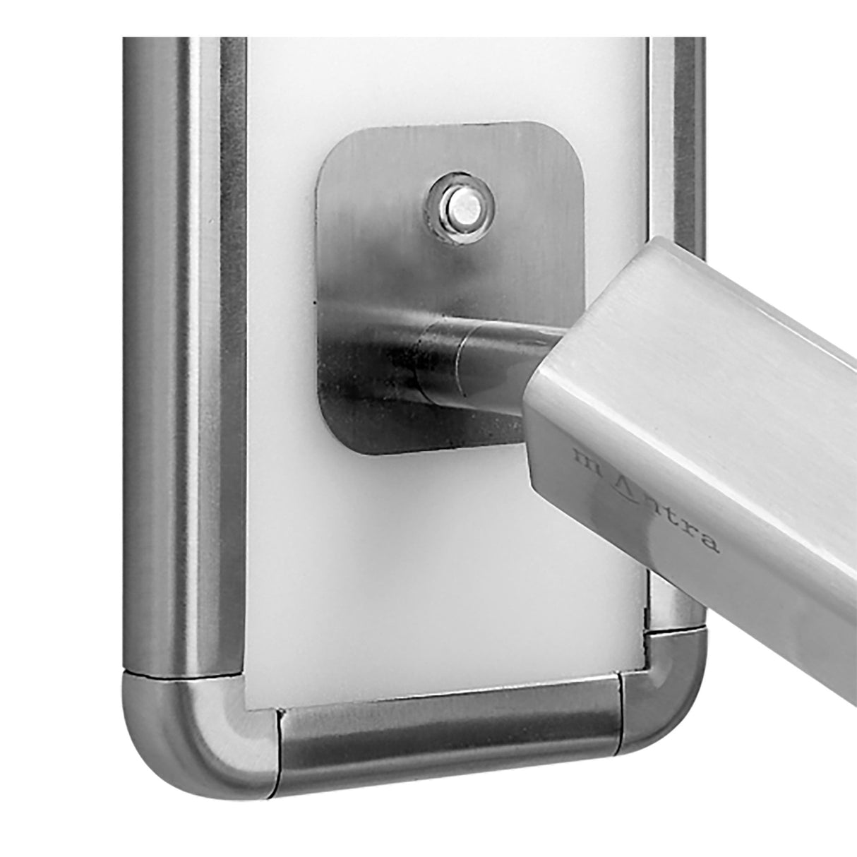 Ibiza Single Head Wall Lamp with Backlit LED in Satin Nickel, 4000K Natural White, 10W, 3-Year Warranty