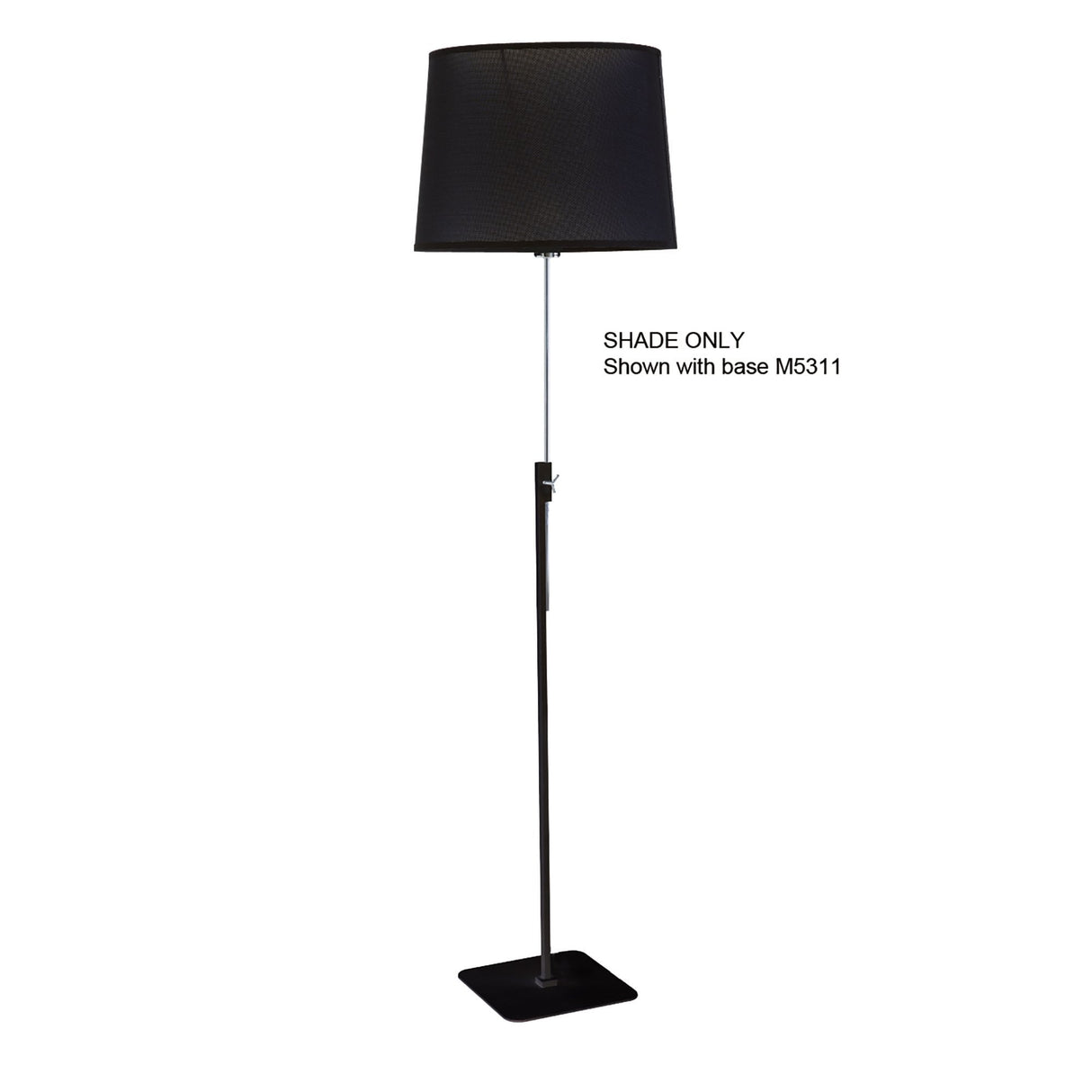 Habana Black Round Lampshade 350mm x 250mm for Floor Lamps