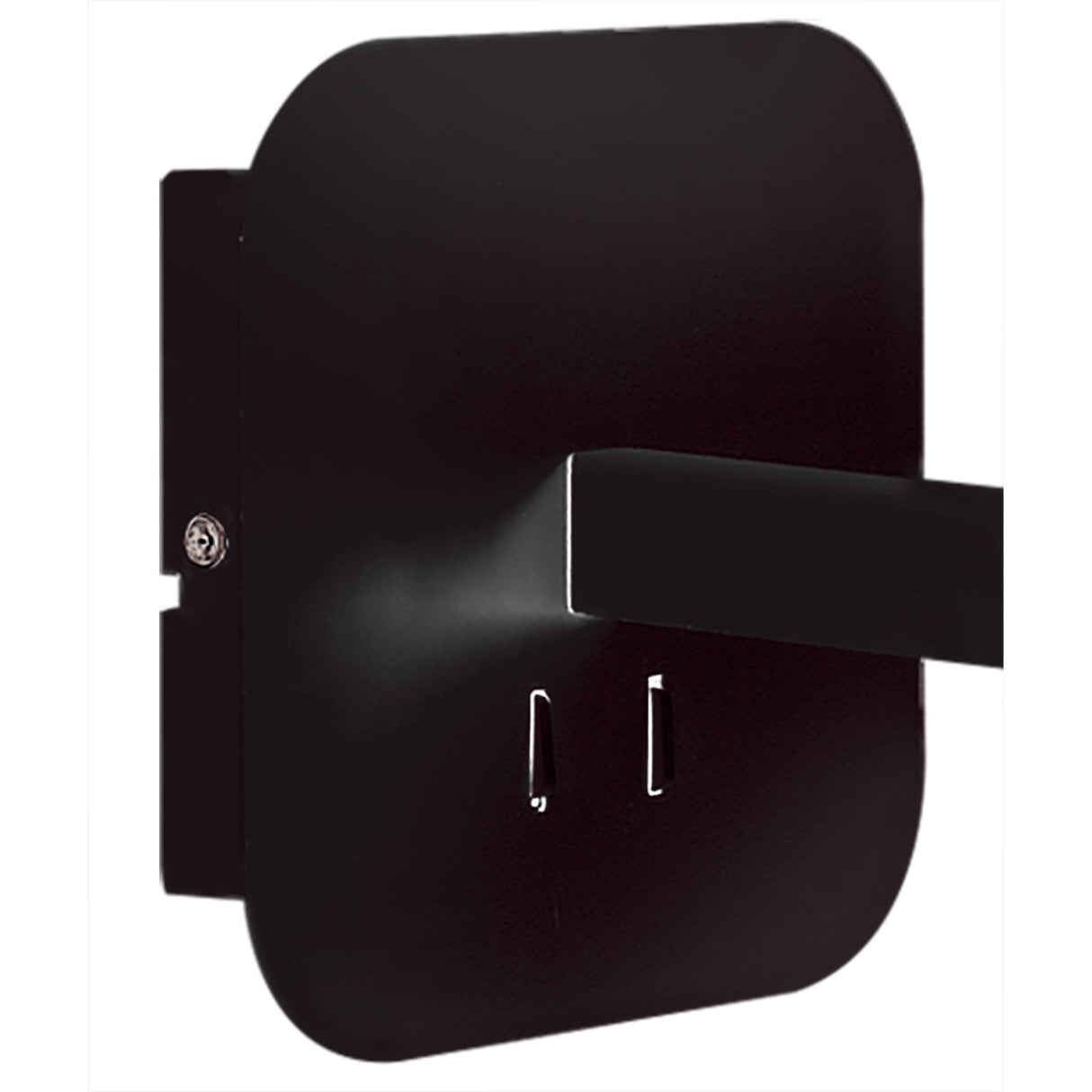 Habana Dual Light Wall Lamp in Black & Chrome with 3W LED Reading Light, 3000K, 200Lm, 3-Year Warranty