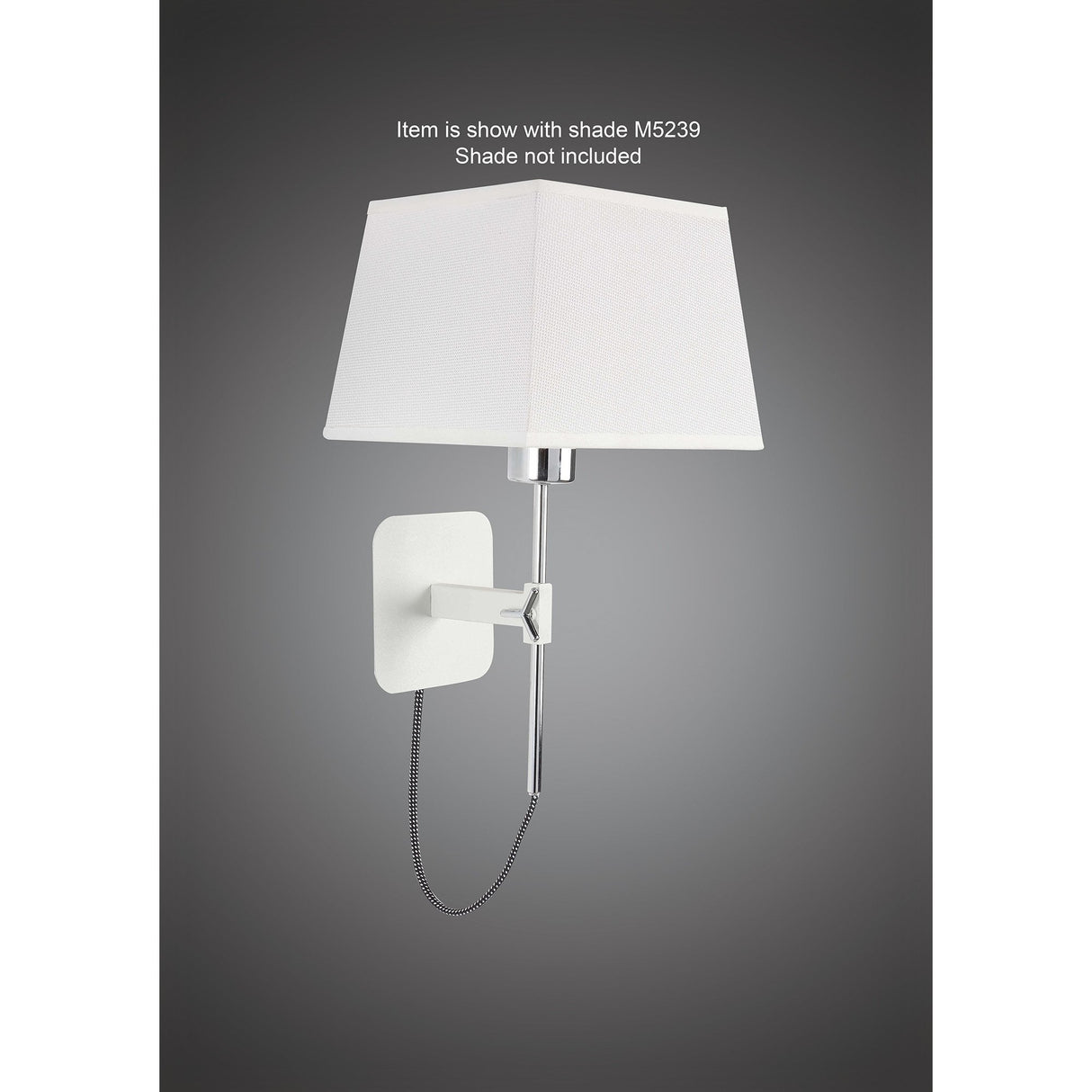 Habana Black Square Shade Table Lamp - Adjustable Height and Dual Functionality