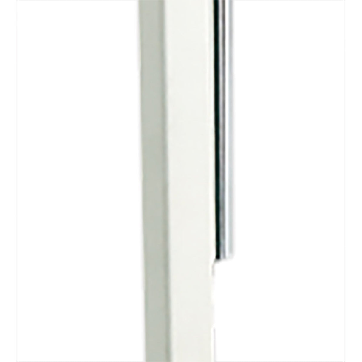 Habana Telescopic Table Lamp in Matt White and Polished Chrome, Adjustable Height, E27 Base