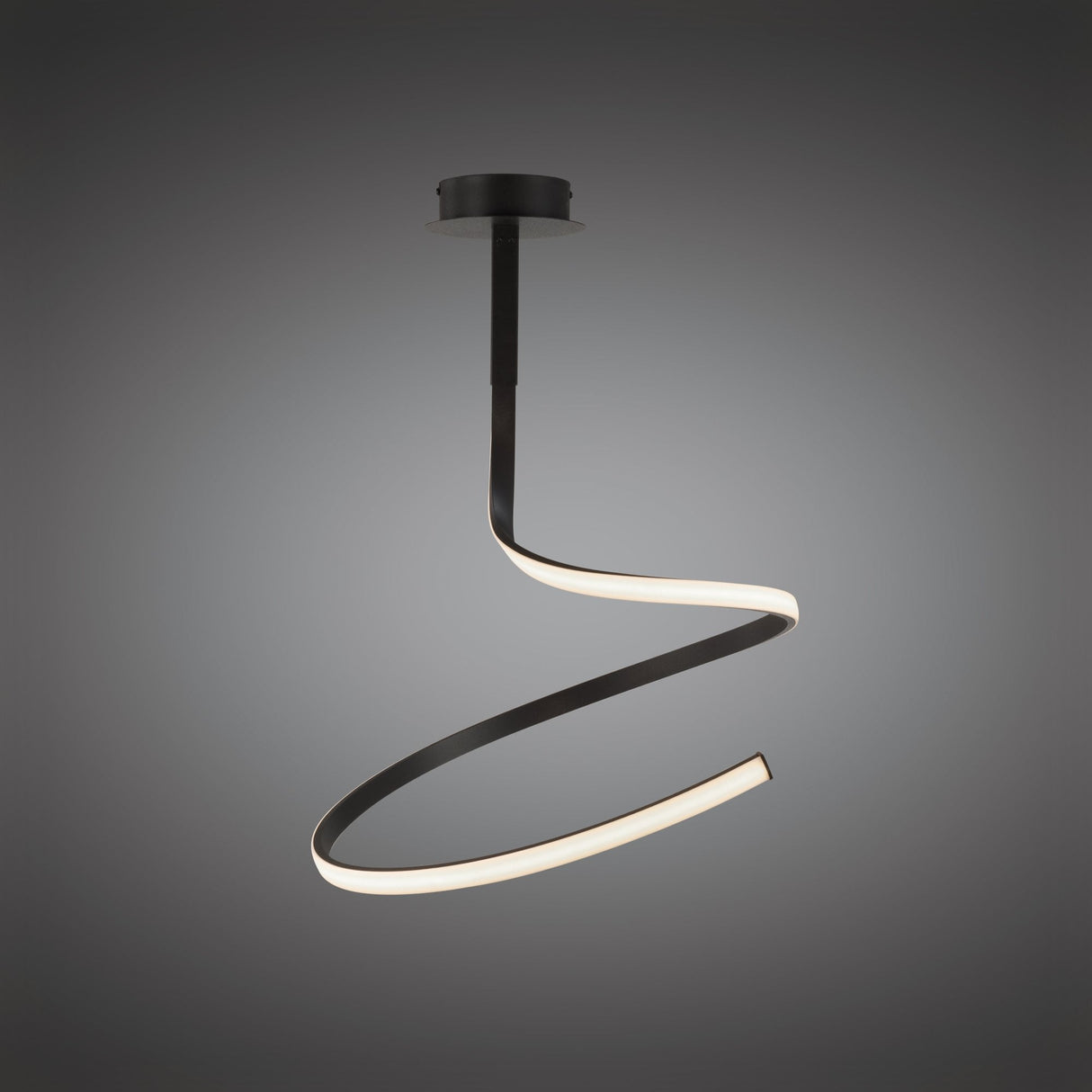 Nur Brown Oxide Semi Flush Ceiling Light - 30W LED, Warm 2800K, Frosted Acrylic/Brown Finish, 3-Year Warranty