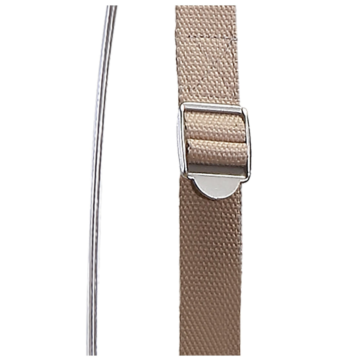 Vintage Industrial Pendant Light with Sand Metal Finish and Beige Strap