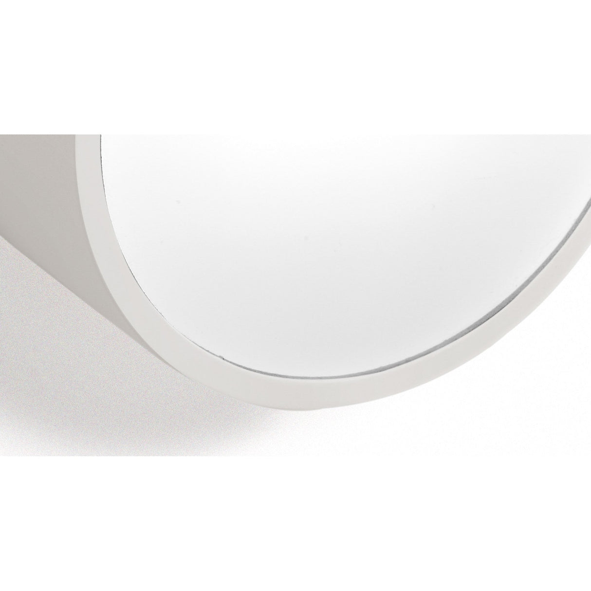 Sleek Matte White Mini Round Wall Light with LED Compatibility