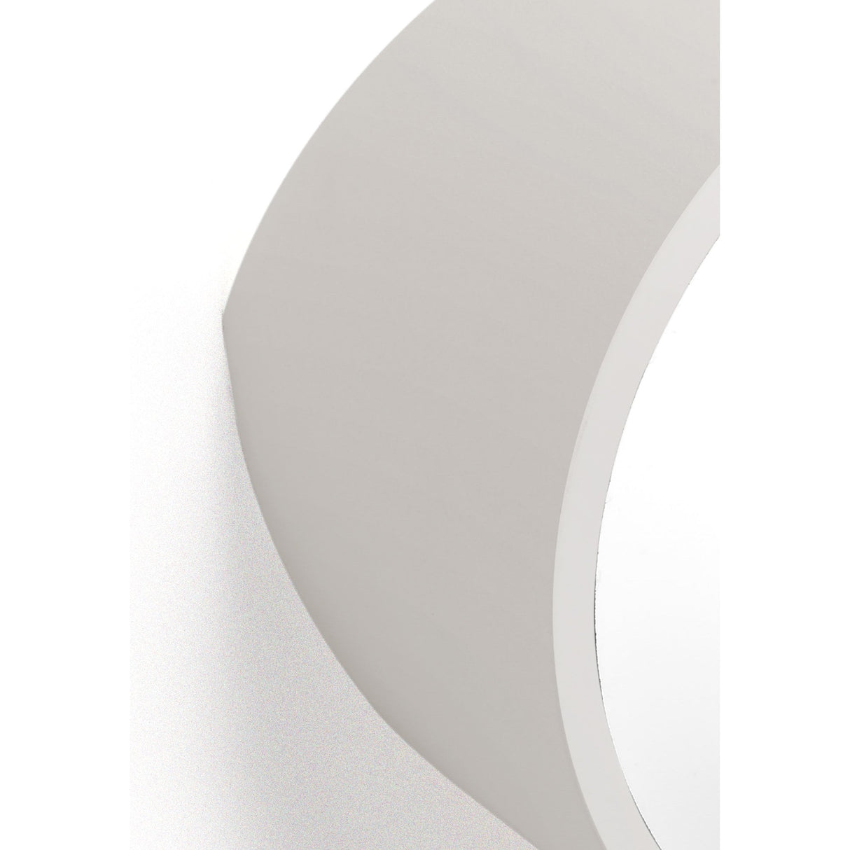 Sleek Matte White Mini Round Wall Light with LED Compatibility