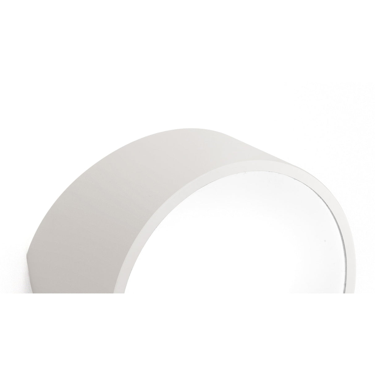 Sleek Matte White Mini Round Wall Light with LED Compatibility