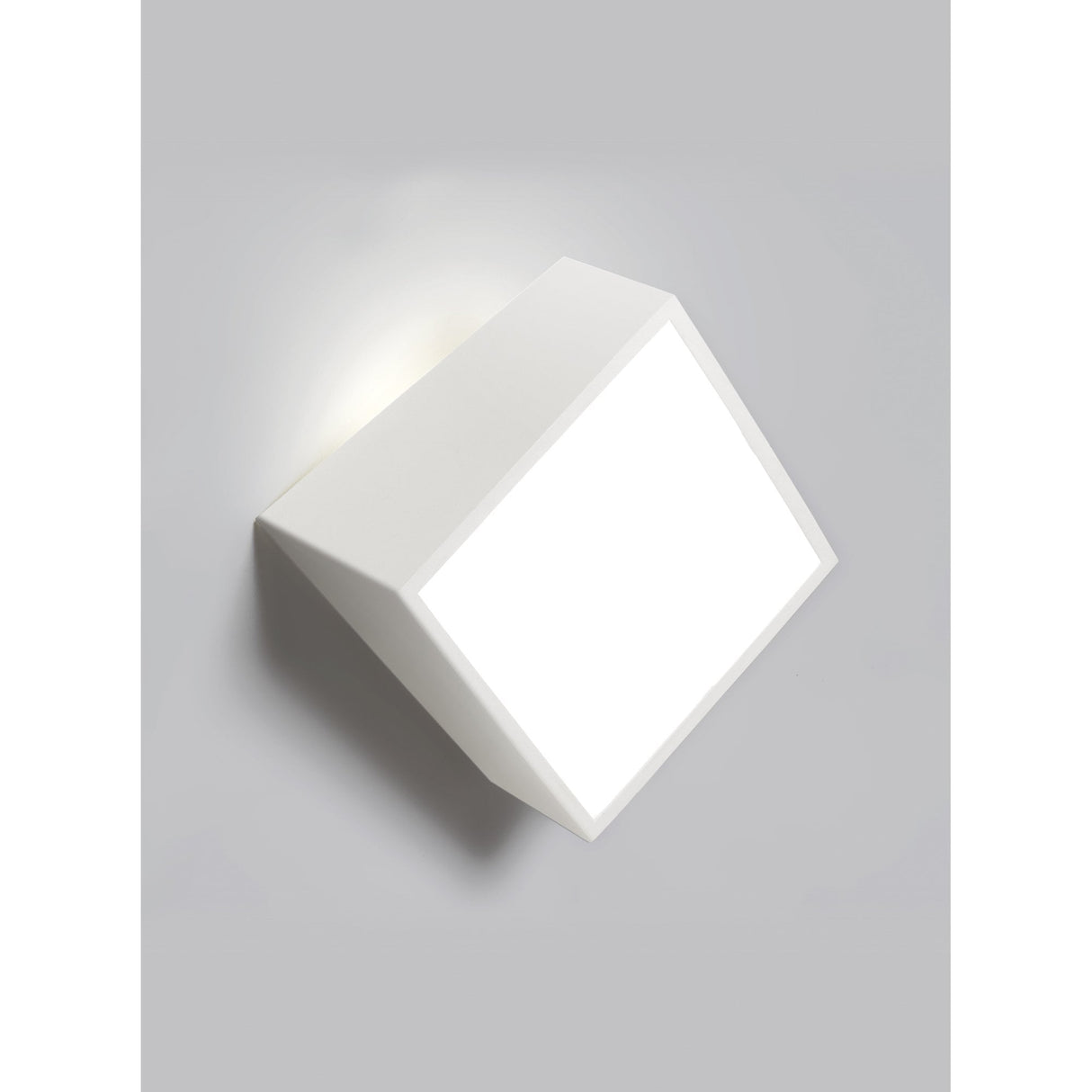 Sleek Square Wall Light with Matt White Finish - G9 LED Compatible