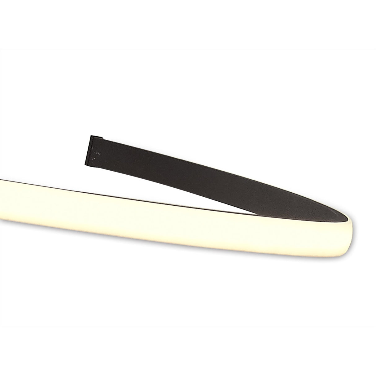 Nur XL Semi Ceiling Light - 80W LED, 2800K Warm White, Frosted Acrylic & Brown Oxide Design