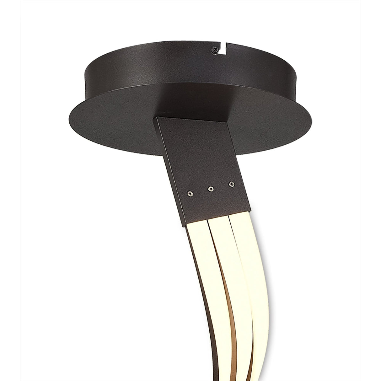 Nur XL Semi Ceiling Light 80W LED 2800K, 6200lm, Dimmable Brown Oxide with Frosted Acrylic, 3-Year Warranty
