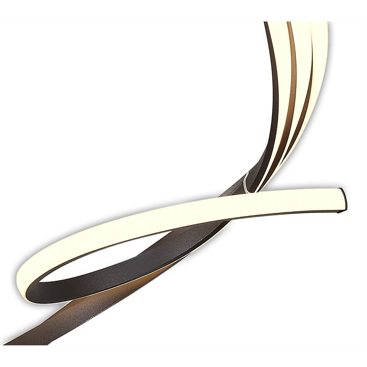 Nur XL Semi Ceiling Light 80W LED 2800K, 6200lm, Dimmable Brown Oxide with Frosted Acrylic, 3-Year Warranty