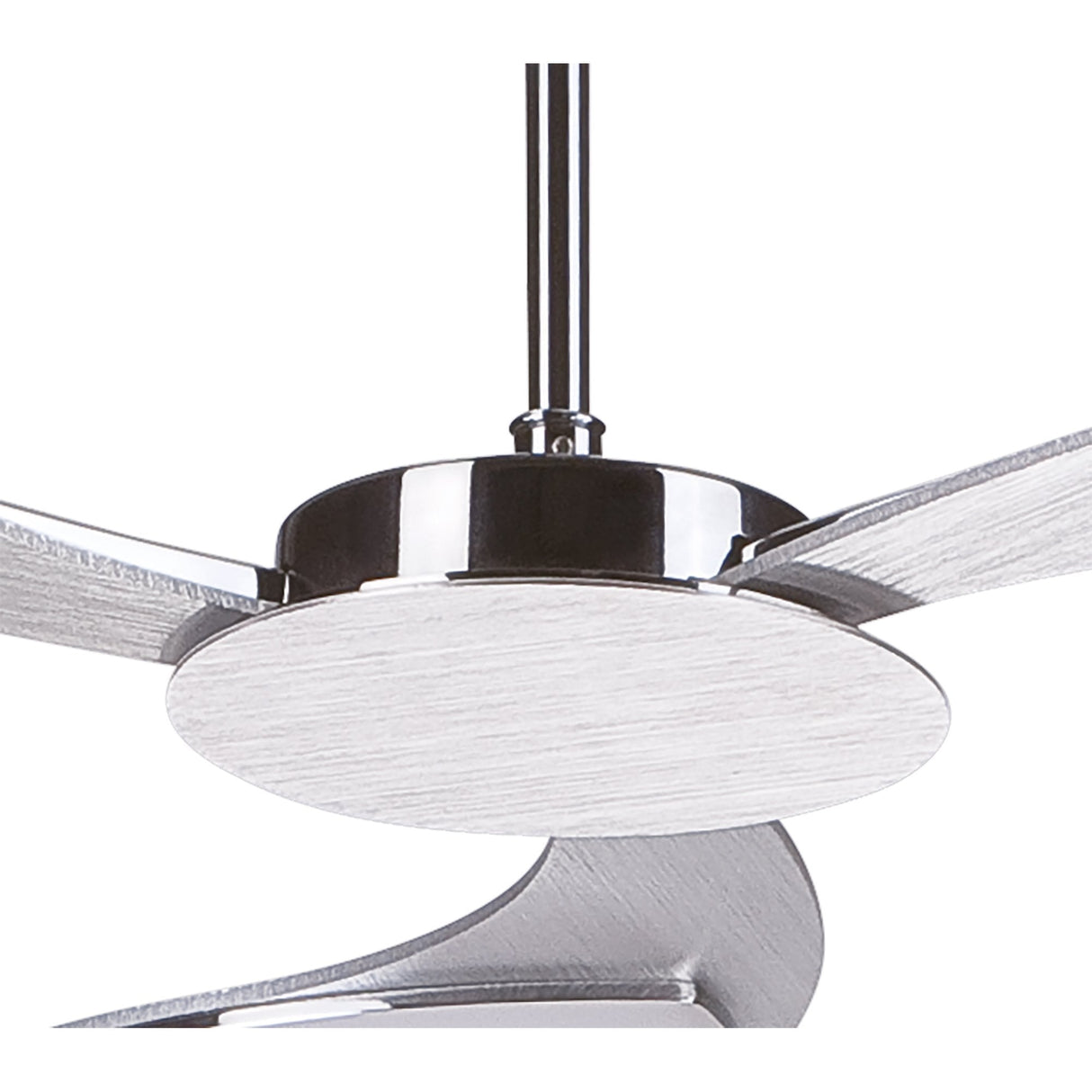 Juno Telescopic Semi Flush 3-Light LED Fixture, Satin Aluminium & Chrome, Warm White, 3-Year Warranty