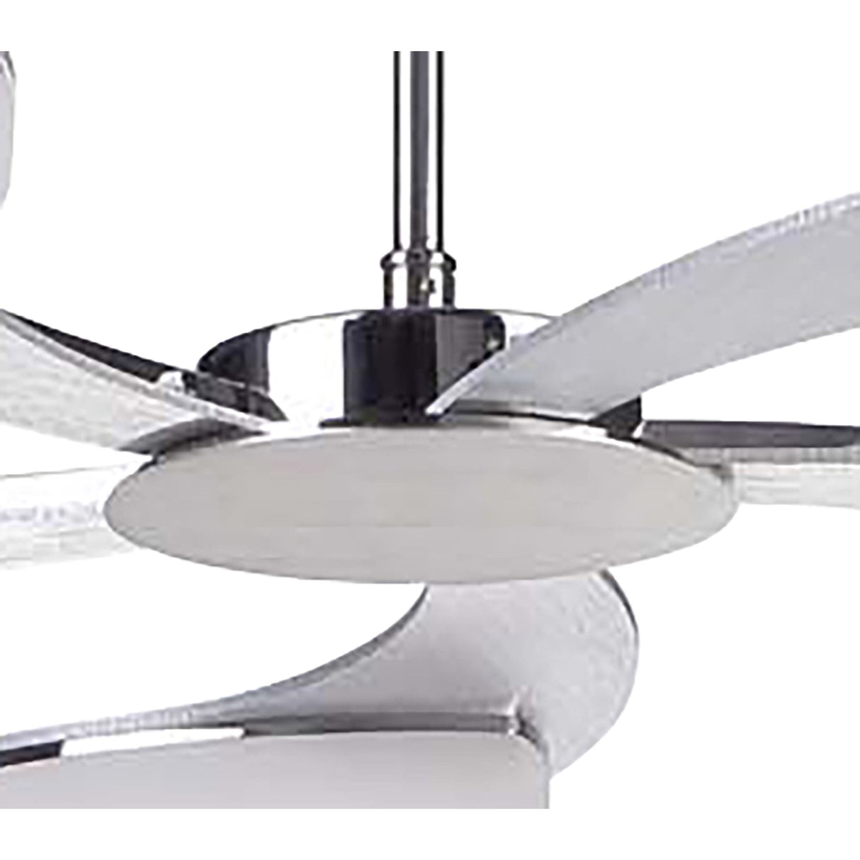 Juno Telescopic LED Chandelier, 3000K Warm White, Satin Aluminium & Polished Chrome, 3-Year Warranty