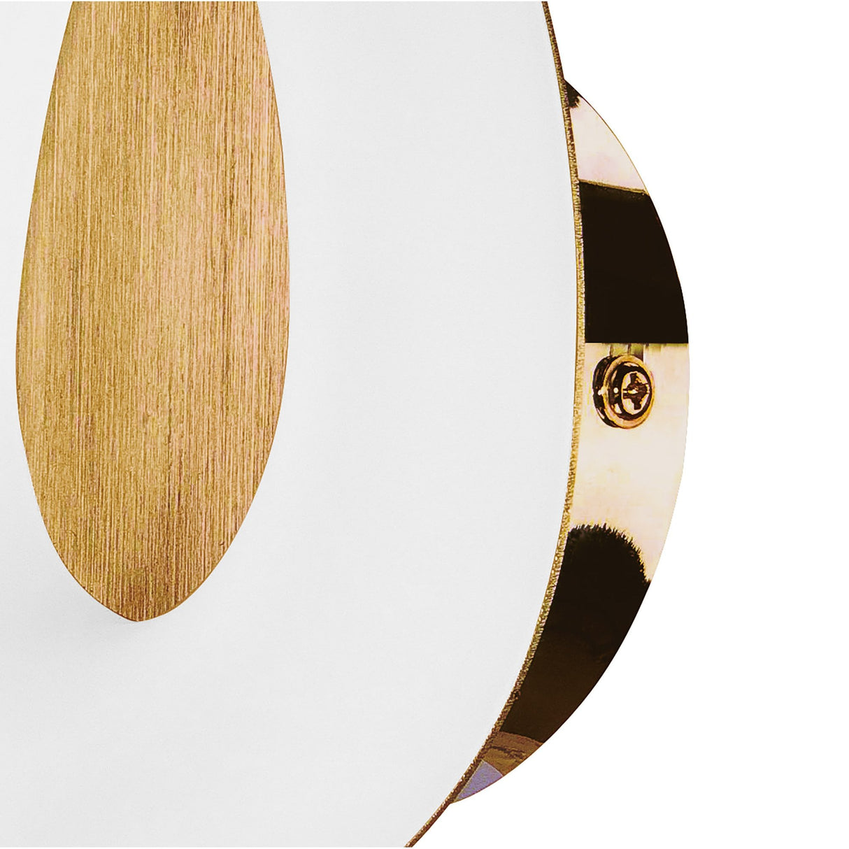 Elegant Juno Wall Lamp - 5W LED, Satin Gold, Frosted Acrylic Design