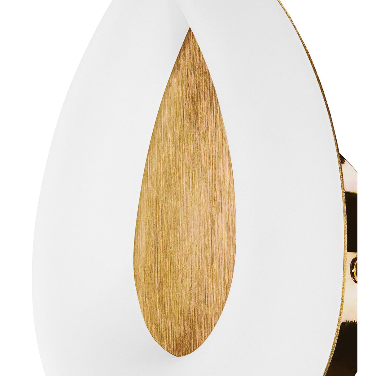 Elegant Juno Wall Lamp - 5W LED, Satin Gold, Frosted Acrylic Design
