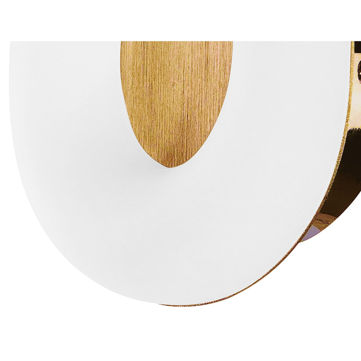 Elegant Juno Wall Lamp - 5W LED, Satin Gold, Frosted Acrylic Design