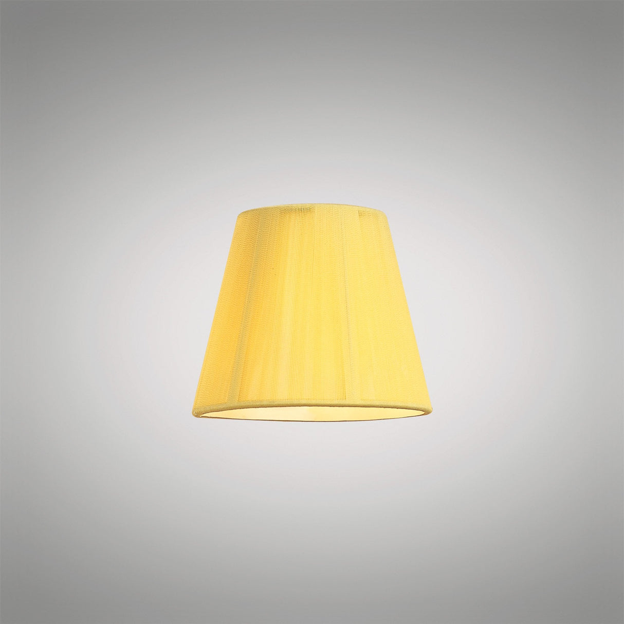 Amber Cream Silk String Clip-On Shade, 80/130mm Diameter x 110mm Height