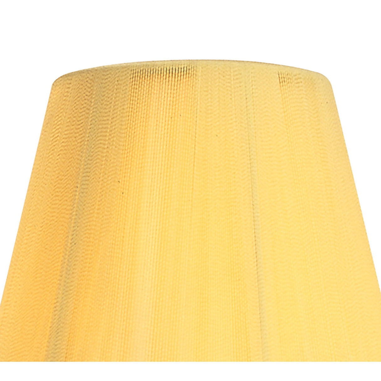 Amber Cream Silk String Clip-On Shade, 80/130mm Diameter x 110mm Height