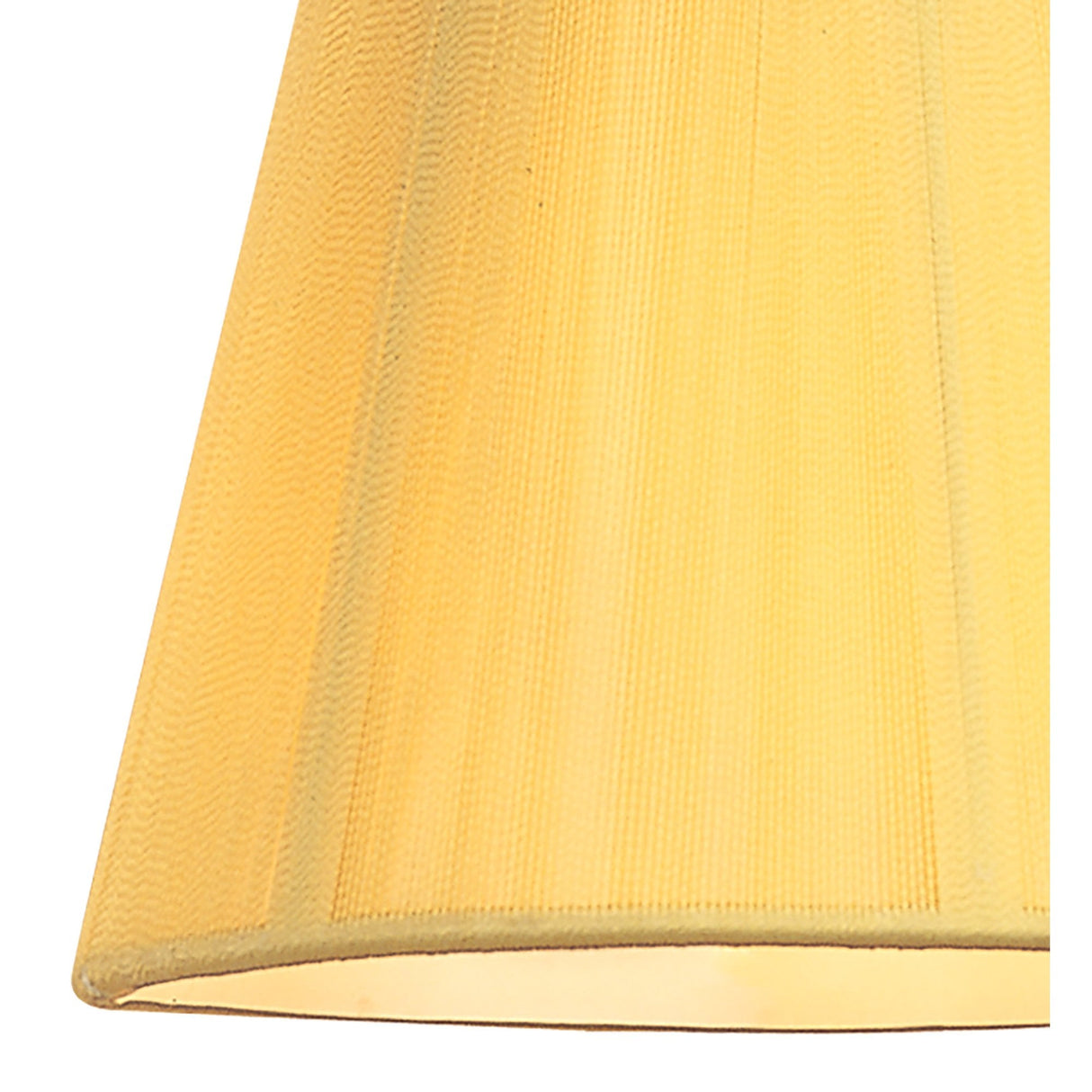 Amber Cream Silk String Clip-On Shade, 80/130mm Diameter x 110mm Height